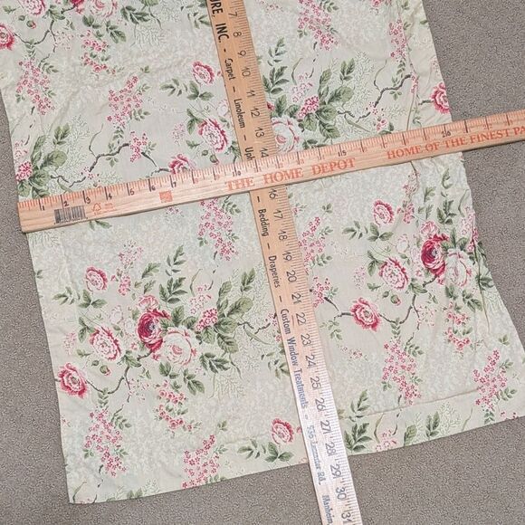 Lauren Ralph Lauren pillow case cover sham standard 100% cotton Asia Roses tan - Picture 2 of 9